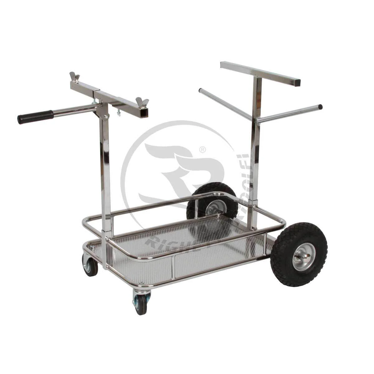4 Wheel Chrome Kart Trolley (With Castor Wheels) Charlotte Model