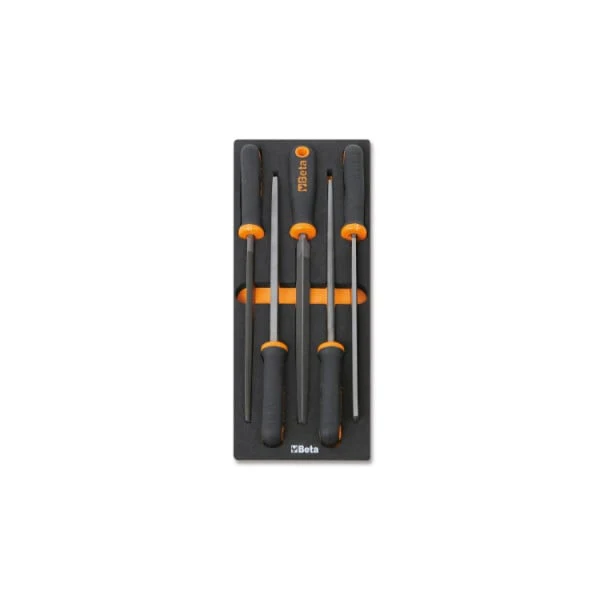 Beta Tools M236-Soft Thermoformed Tray With 5 File Tools