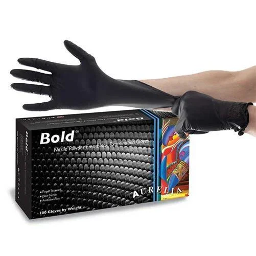 Black Nitrile Bold Mechanics Gloves (100pk)