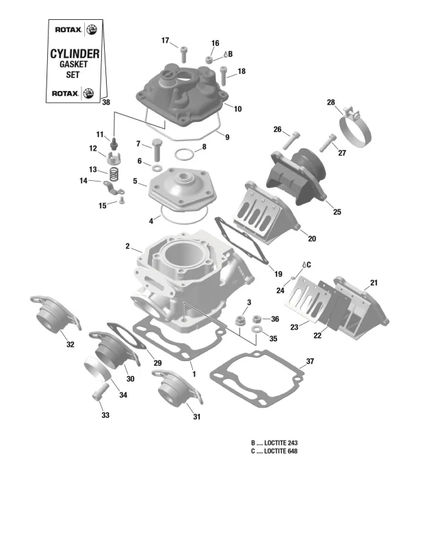 Rotax Max Base Gasket Genuine - Image 2