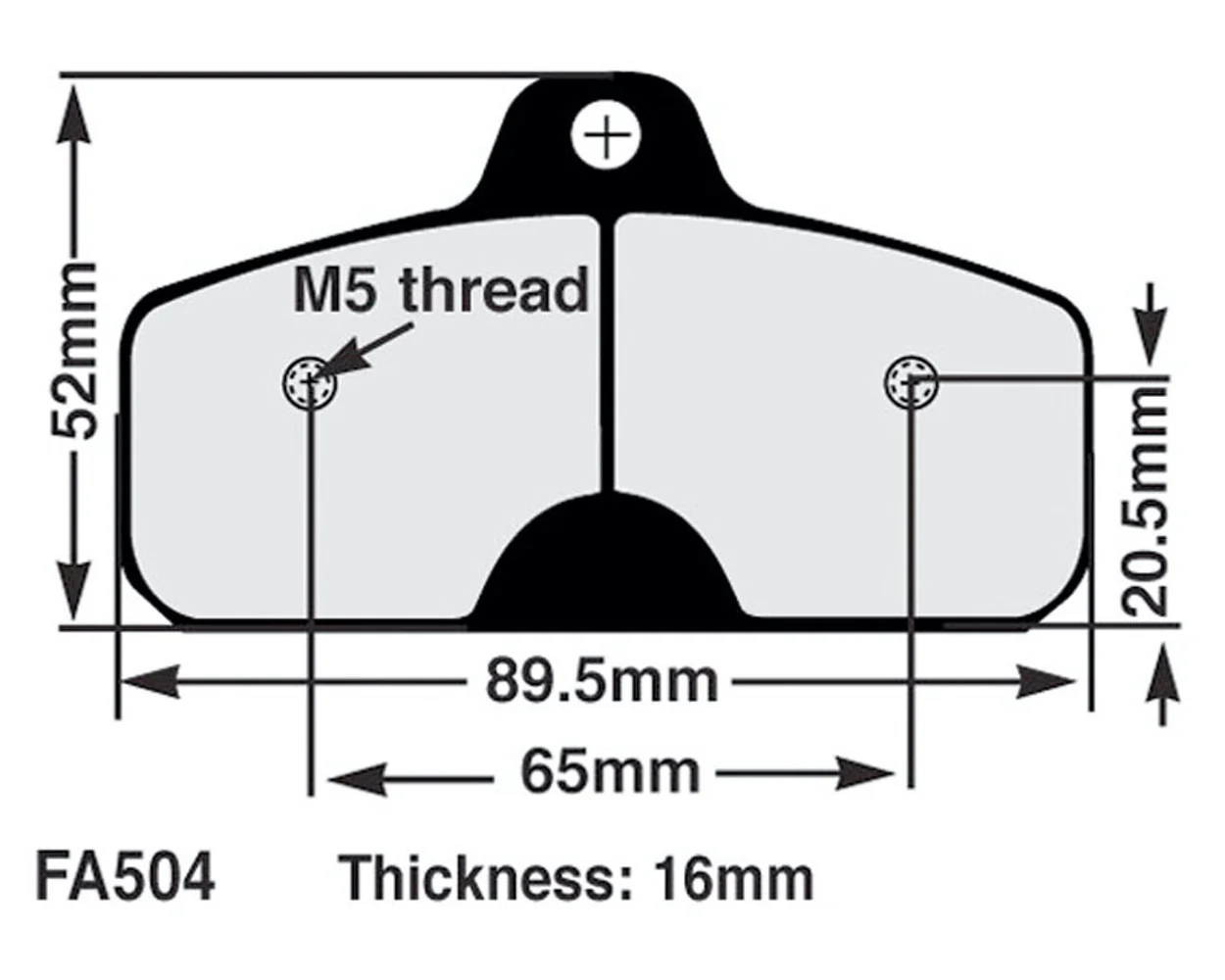EBC Brake Pad Set FA504 - Image 2