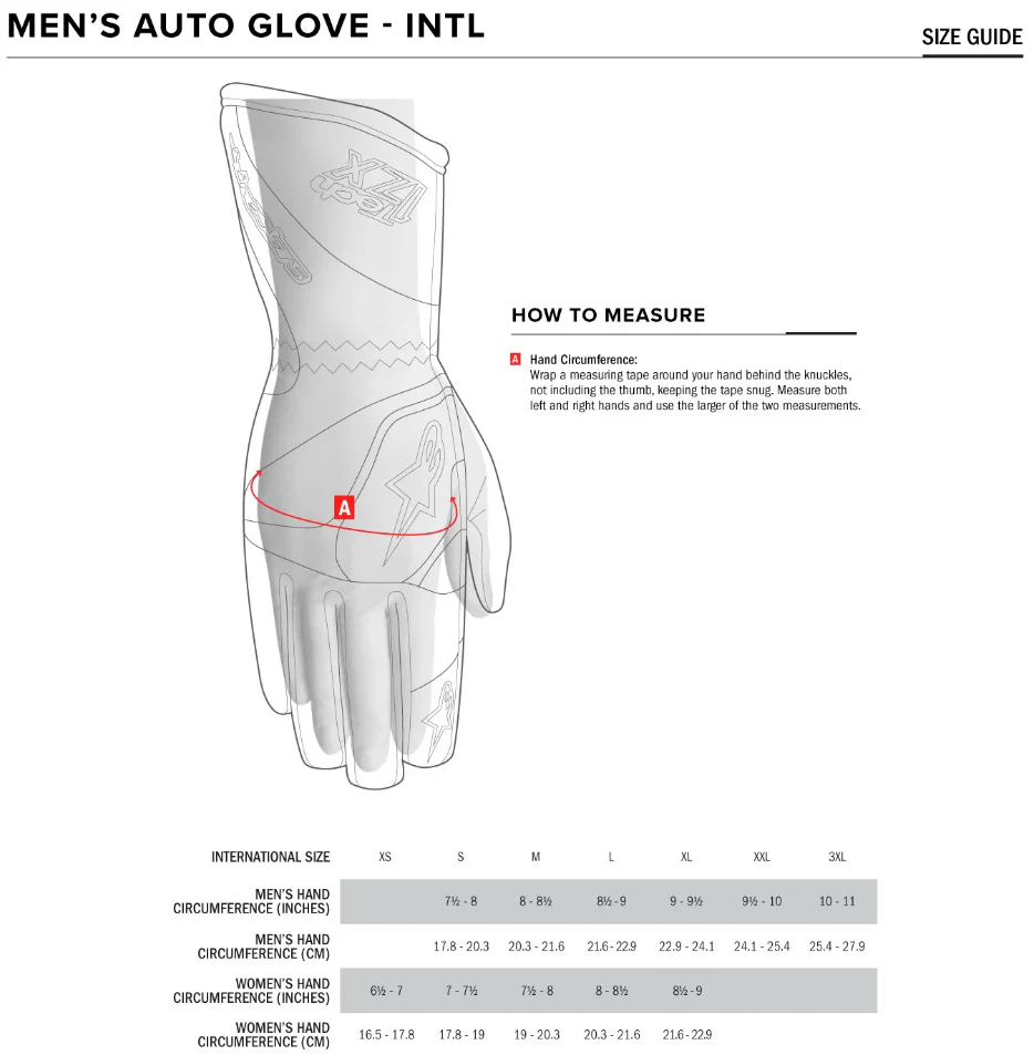 Alpinestars Tech-1 K Race V2 Vertical Gloves 3553023 - Image 3