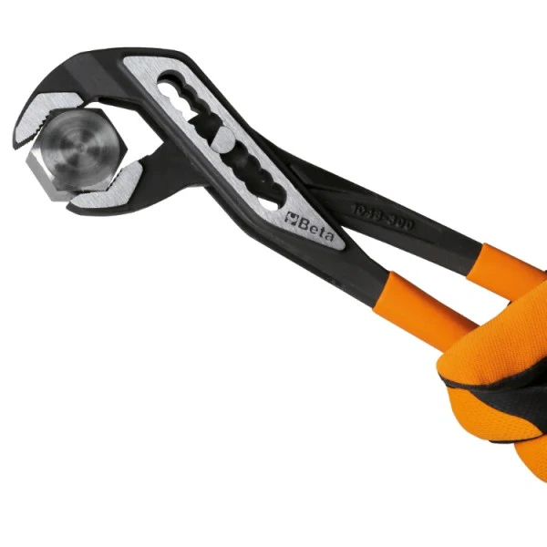 Beta 1048N Slip Joint Pliers Slip-proof PVC Coated Handles - Image 3