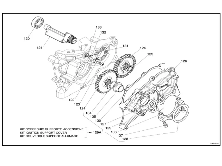Iame X30 Balancing Shaft Gear X30125755B - Image 2