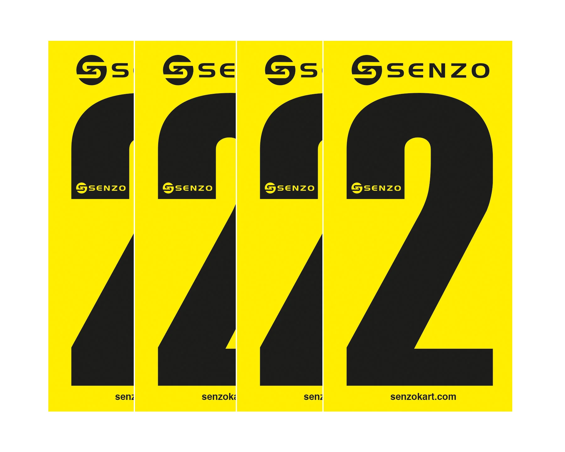 Senzo Adhesive Numbers Pack of 4 - Image 126