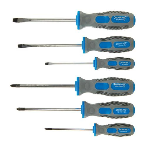 SILVERLINE General Purpose Screwdriver Set 6pce - Image 2