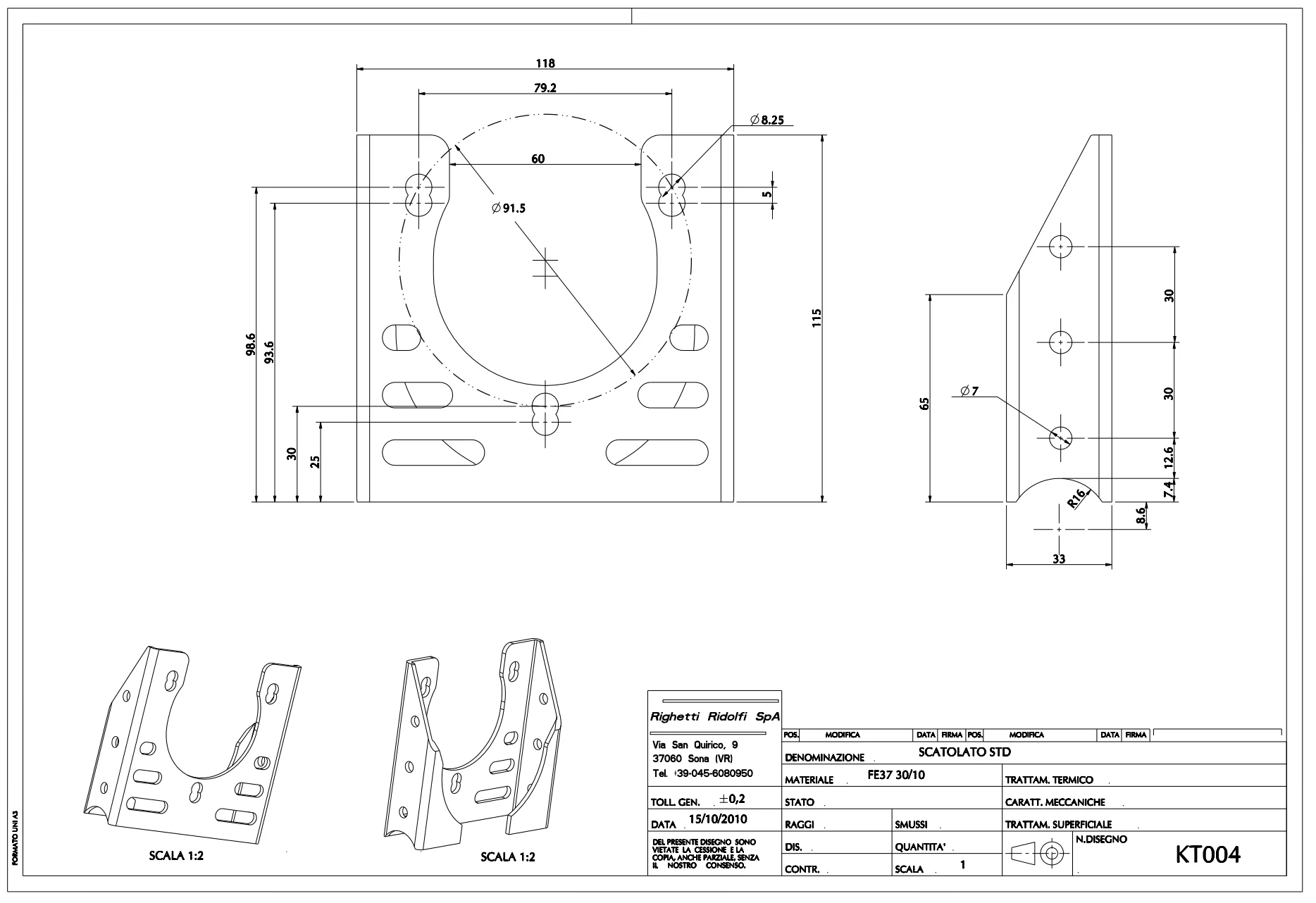 Chassis Standard Bearing Hangar Bracket - Image 2