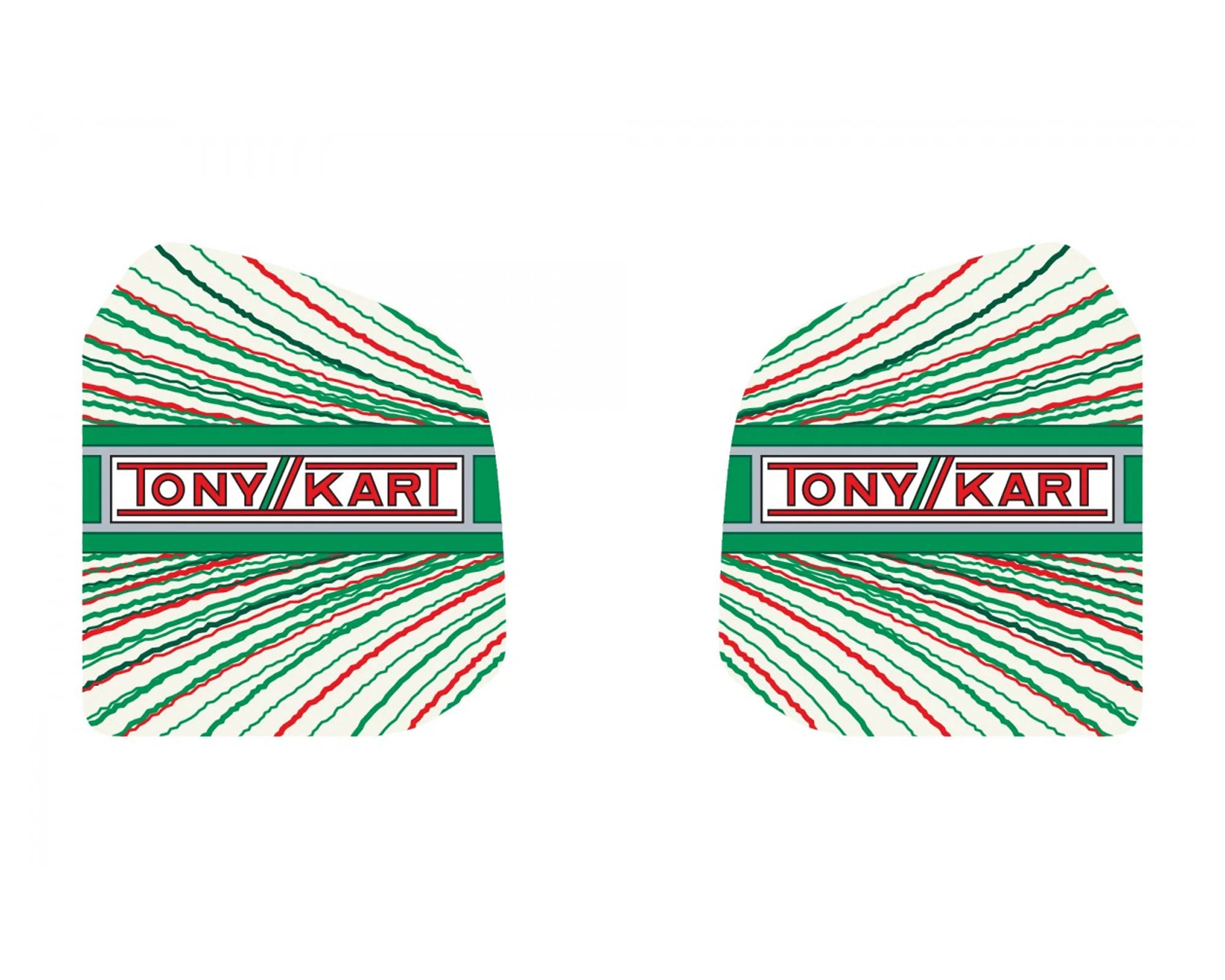 OTK Fuel Tank Stickers TonyKart 2022 8.5 litre tank
