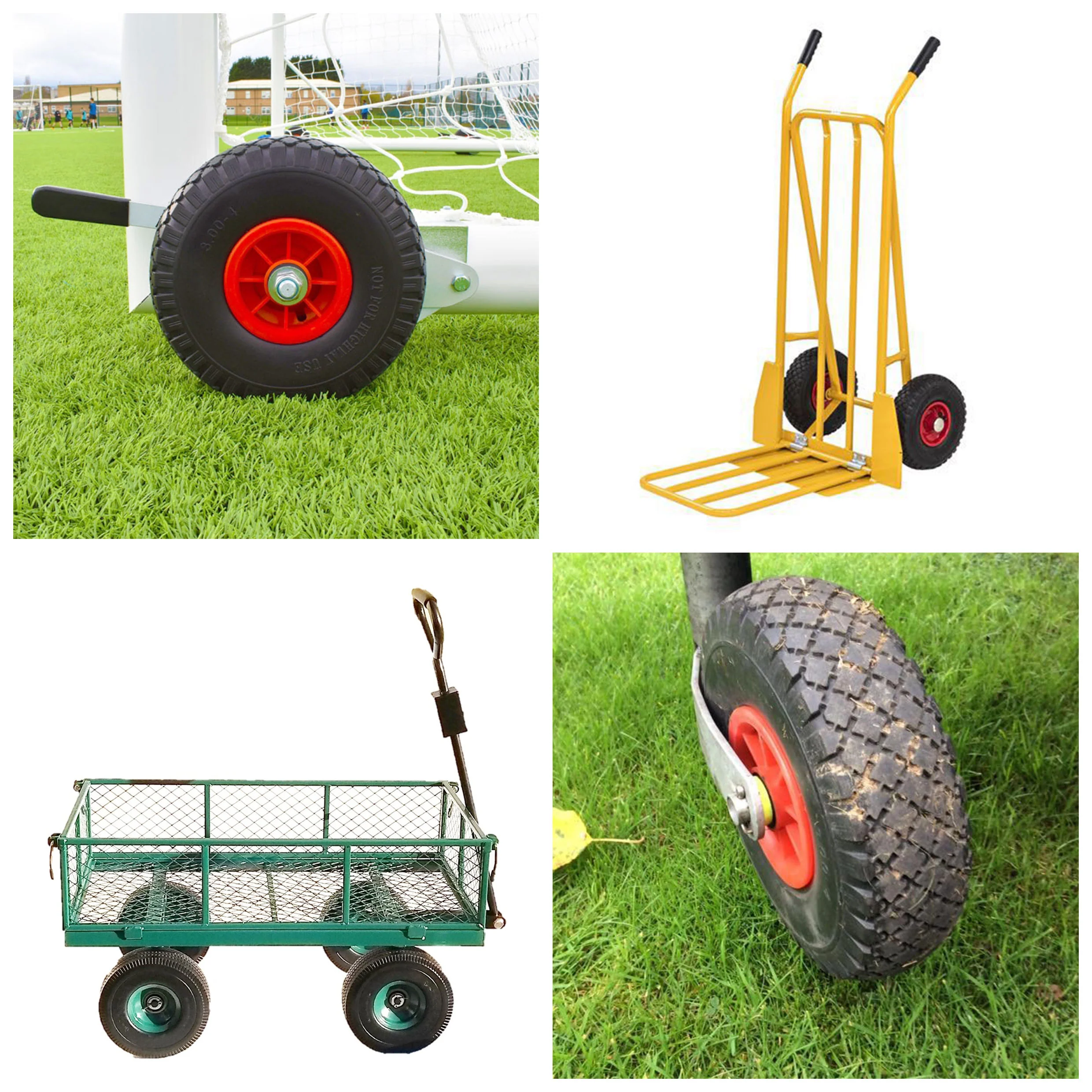 10" Wheel 3.00-4 (260 x 85) Pneumatic Sack Trolley Jockey Cart Wagon 20mm Bore - Image 3