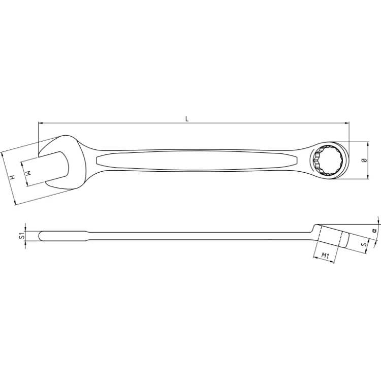 Reversible Ratcheting Combination Wrenches 8mm - Image 2