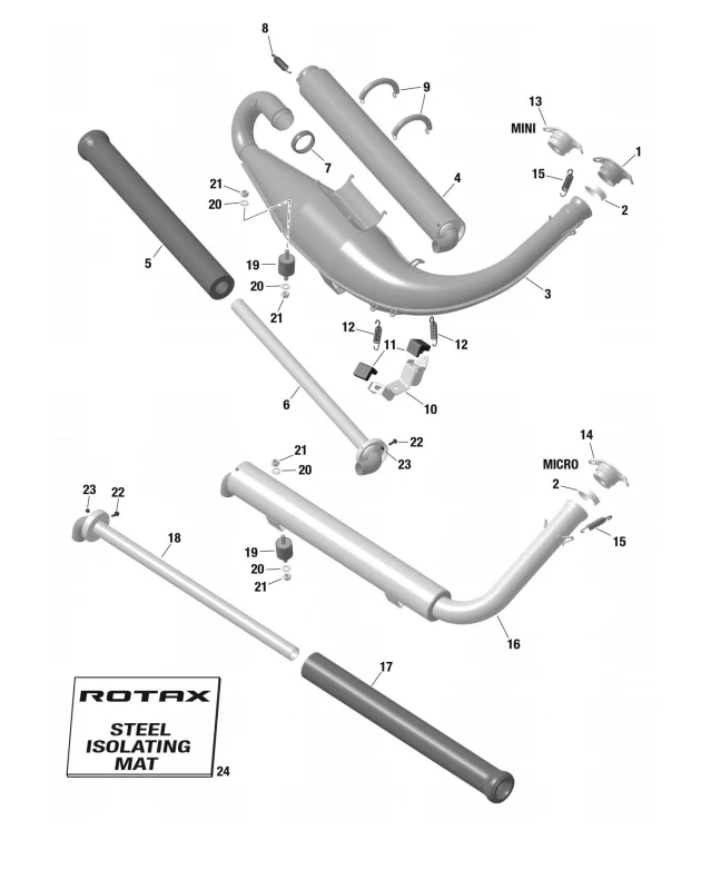 Rotax Max Genuine Exhaust Rubber Mount 660920 (N.19) - Image 2