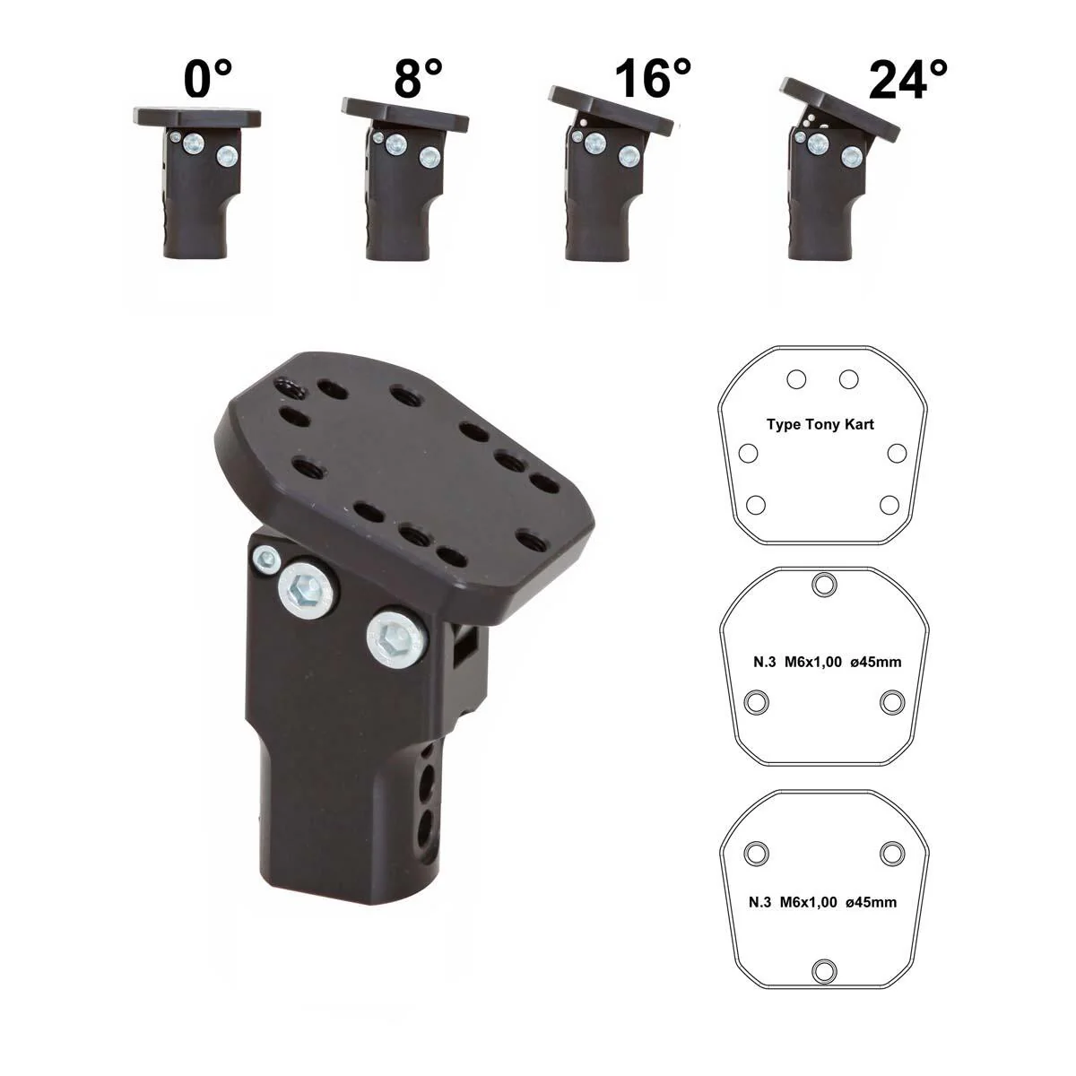Senzo Adjustable Short Steering Wheel Boss 20mm
