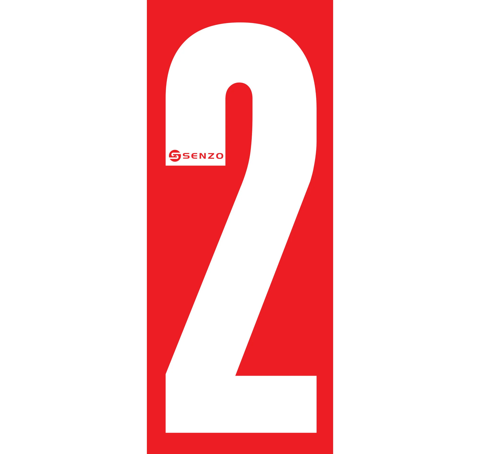 Senzo Small Number Bodywork Sticker 160mm x 65mm - Image 23