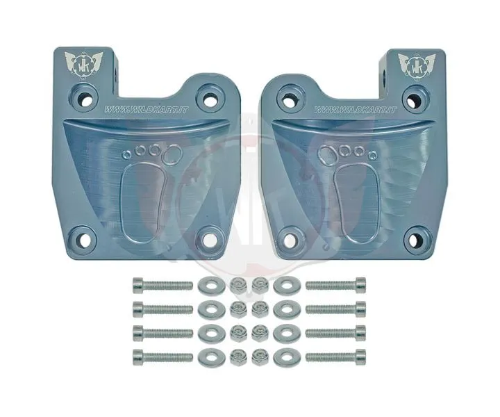 Wildkart Pedal Mounting Kit Baby Foot Complete Aluminum Anodized - Image 3
