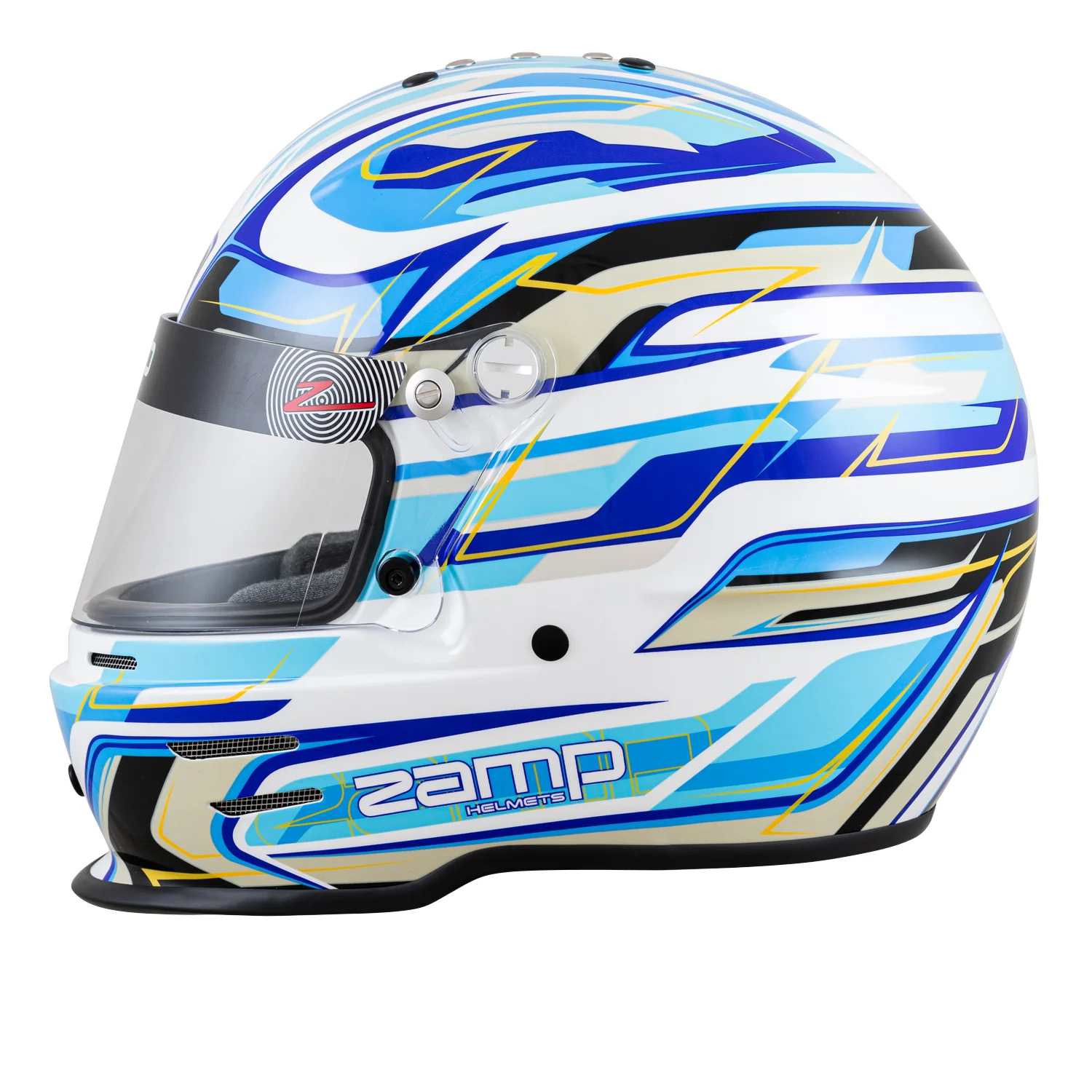 ZAMP RZ 42 Youth CMR White / Blue - Image 5